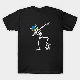Sweden dab dabbing skeleton soccer football T-Shirt